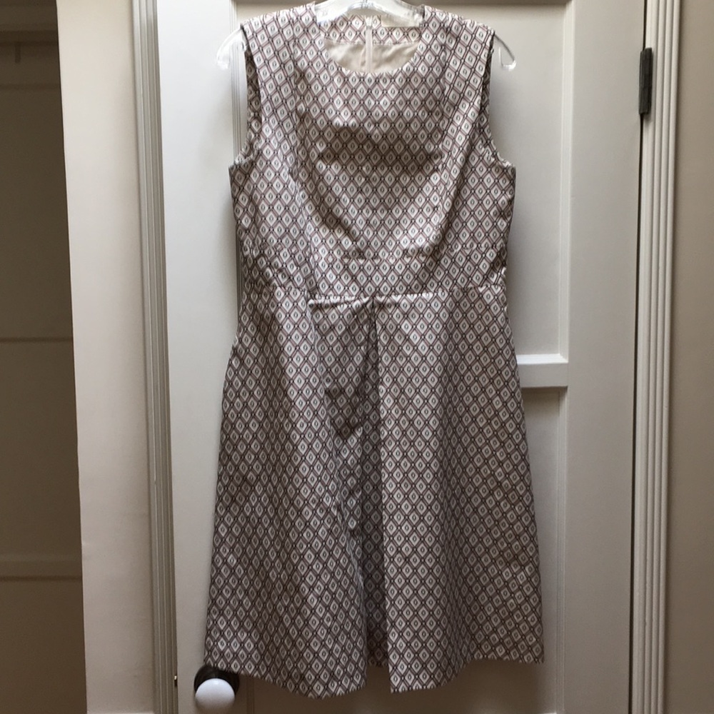 MaxMara pink cream diamond brunch event work dress